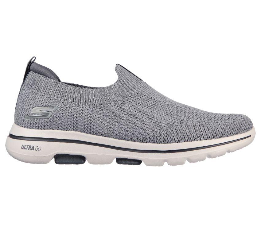 SKECHERS - SKECHERS GOWALK 5 – PROLIFIC The leaders in walking shoe  technology continue to innovate with the Skechers GOwalk 5™ - Prolific.  Features lightweight, responsive ULTRA GO™ cushioning and high-rebound  COMFORT