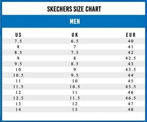 Men's Size Chart